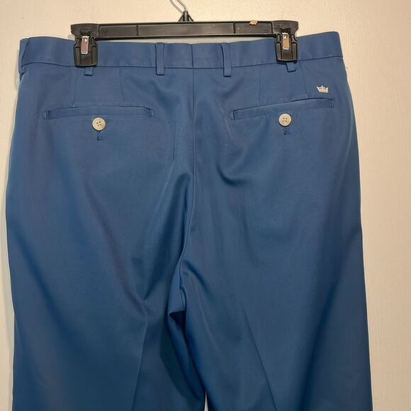 Peter Millar- E4 Per4mance Wicking Navy Blue Golf Pants- Size 33 - Picture 4 of 10